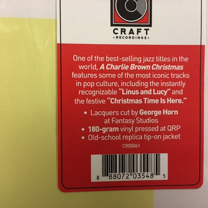 Vince Guaraldi A Charlie Brown Christmas Craft Recordings, Fantasy LP, Album, RE, 180 Mint (M) Mint (M)-