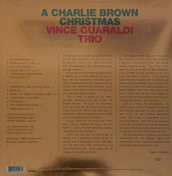 Vince Guaraldi Trio - A Charlie Brown Christmas (VINYL) | Mint (M) Mint (M)-