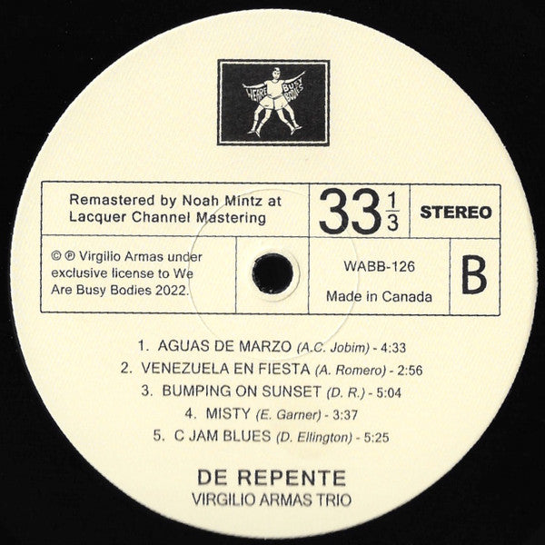 Virgilio Armas Trio - De Repente | Mint (M) Mint (M)-