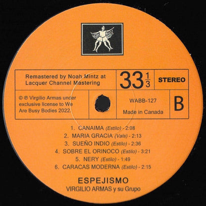 Virgilio Armas Y Su Cuarteto - Espejismo (VINYL) | Mint (M) Mint (M)-