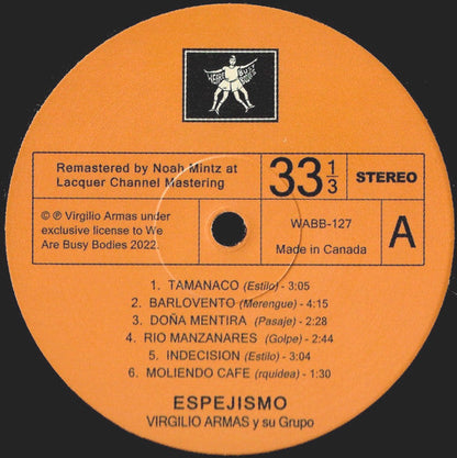 Virgilio Armas Y Su Cuarteto - Espejismo (VINYL) | Mint (M) Mint (M)-