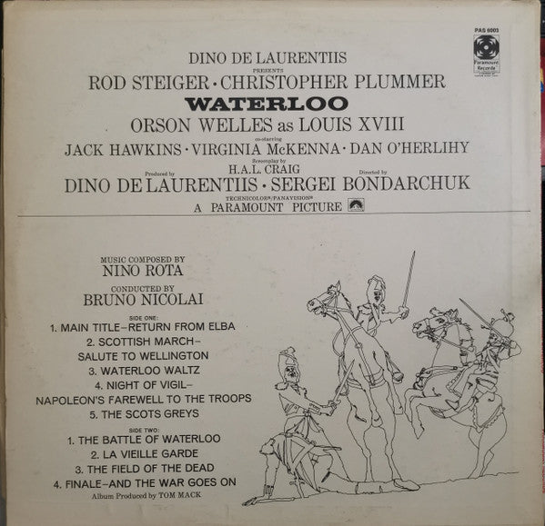 Nino Rota - Waterloo (Original Soundtrack Recording) (VINYL) | Near Mint (NM) Near Mint (NM)-