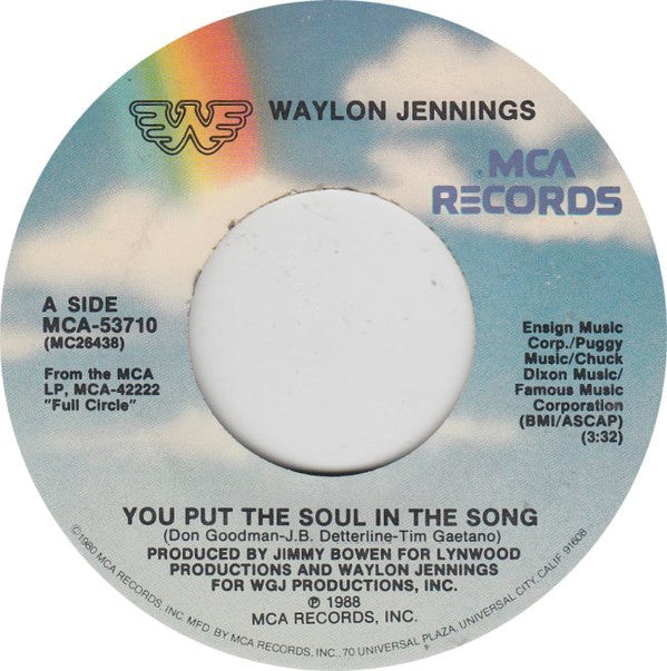 Waylon Jennings - You Put The Soul In The Song | Very Good Plus (VG+) Very Good Plus (VG+)-