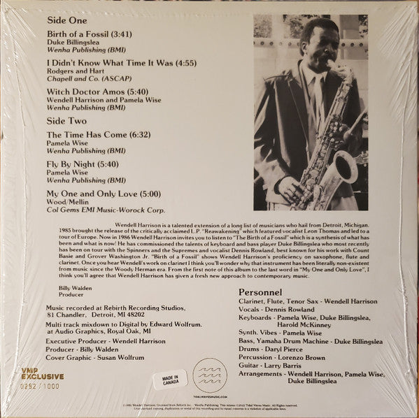Wendell Harrison - Birth Of A Fossil | Mint (M) Mint (M)-