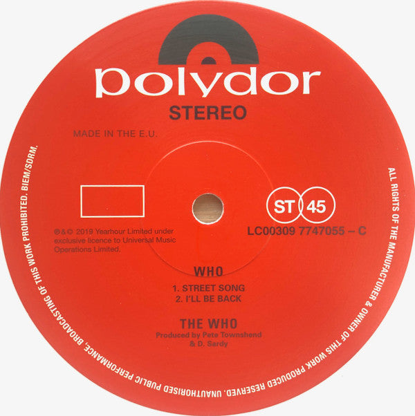 The Who - Who (2xVINYL) | Near Mint (NM) Near Mint (NM)-