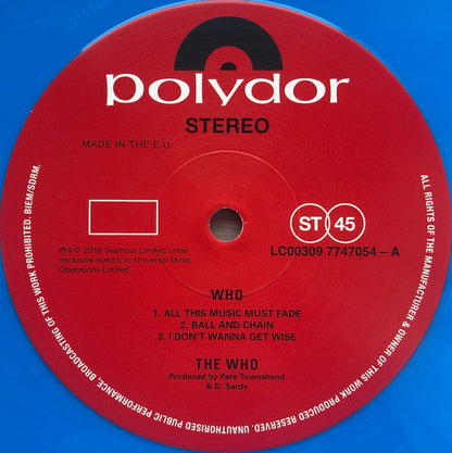 The Who - Who (2xVINYL) | Near Mint (NM) Near Mint (NM)-
