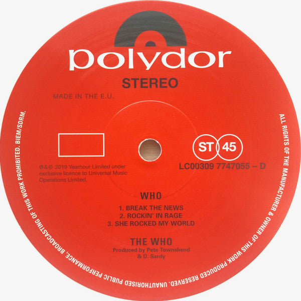 The Who - Who (2xVINYL) | Near Mint (NM) Near Mint (NM)-