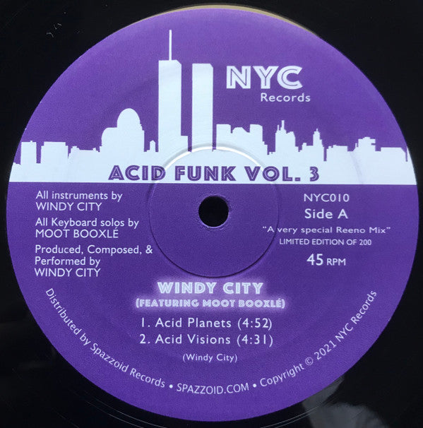 Windy City (4) , Featuring Moot Booxlé - Acid Funk, Vol. 3 | Mint (M) Generic-