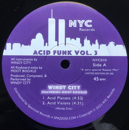 Windy City (4) , Featuring Moot Booxlé - Acid Funk, Vol. 3 | Mint (M) Generic-