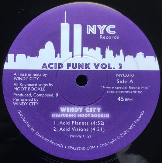 Windy City (4) , Featuring Moot Booxlé - Acid Funk, Vol. 3 | Mint (M) Generic-