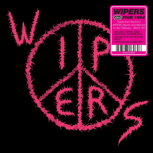 Wipers - Wipers Tour 1984 (LTD Pink Marbled VINYL LP Jackpot JPR-067) | NEW-