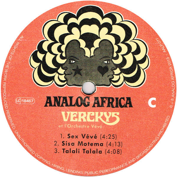 Verckys - Congolese Funk, Afrobeat & Psychedelic Rumba 1969-1978 | Mint (M) Mint (M)--