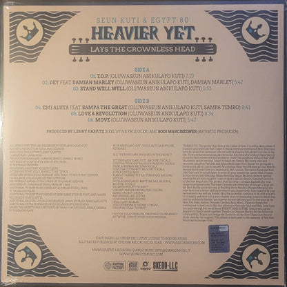 Seun Kuti + Egypt 80 - Heavier Yet (Lays The Crownless Head) | Mint (M) Mint (M)--