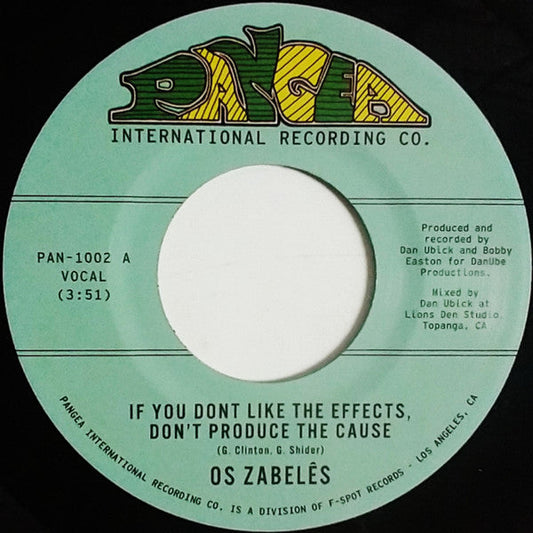 If You Don't Like The Effects, Don't Produce The Cause / Back In Our Minds | Mint (M) Generic-