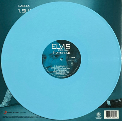 Elvis Crespo - Suavemente (LTD Baby Blue VINYL LP Sony Latin 889854840112) | NEW-