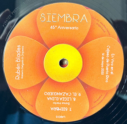 Ruben Blades - Siembra 45 Aniversario En Vivo en el Coliseo de Puerto Rico 14 de mayo 2022 (2xVINYL) | Mint (M) Mint (M)-