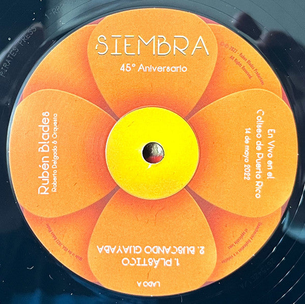 Ruben Blades - Siembra 45 Aniversario En Vivo en el Coliseo de Puerto Rico 14 de mayo 2022 (2xVINYL) | Mint (M) Mint (M)-