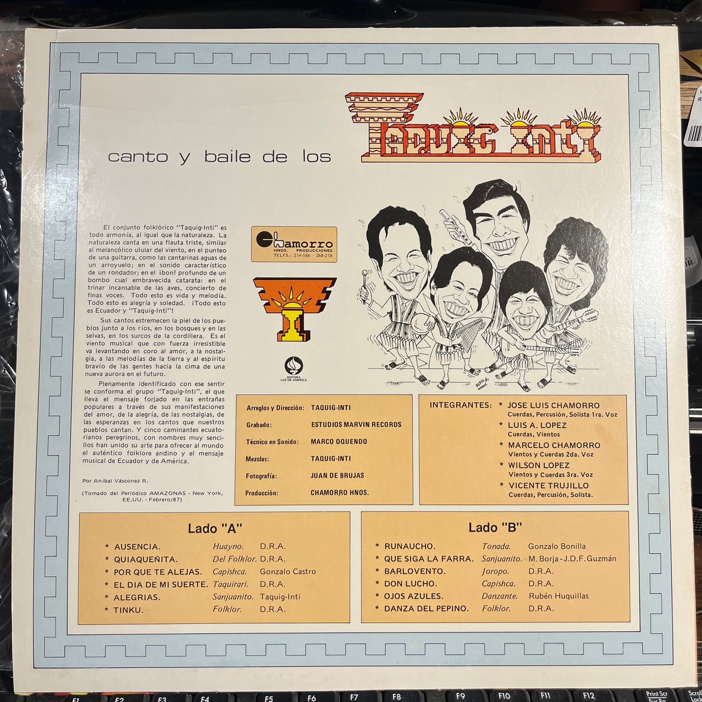 Canto & Baile De Los - Taquig Inti | Near Mint (NM) Near Mint (NM)-