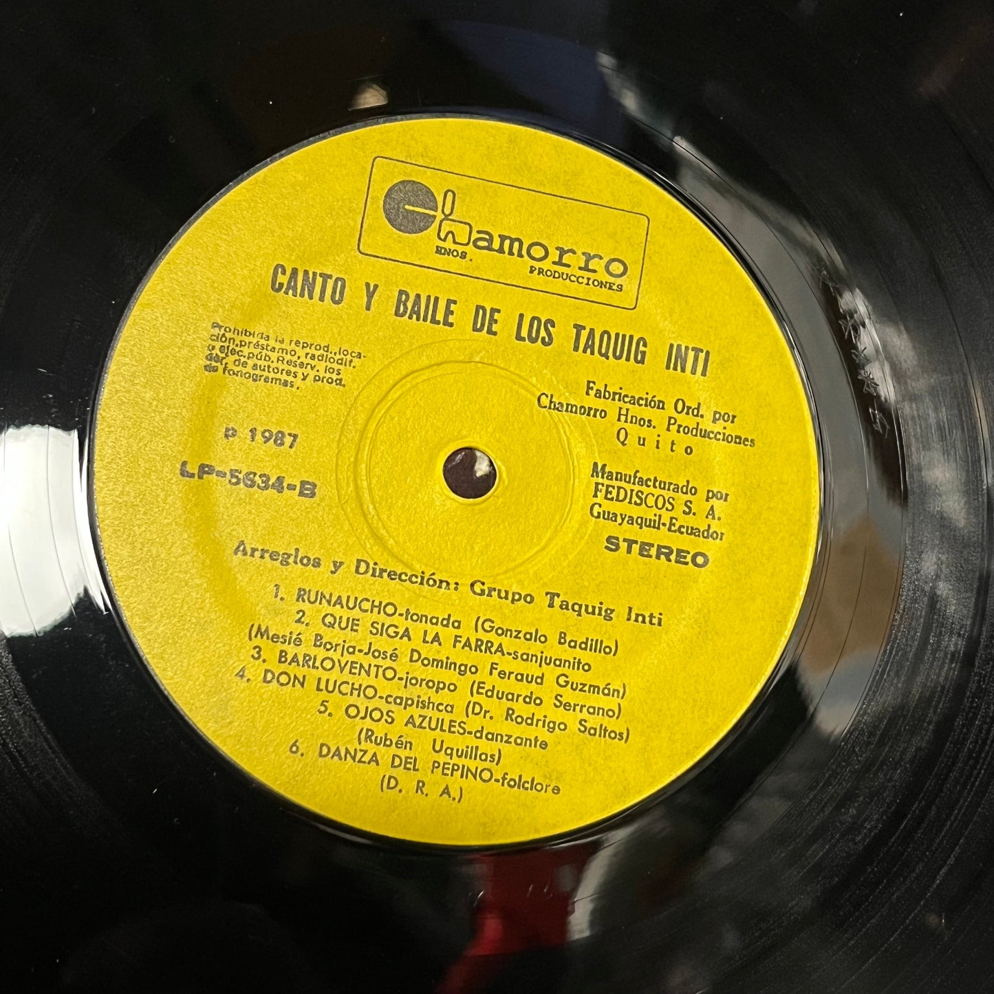 Canto & Baile De Los - Taquig Inti | Near Mint (NM) Near Mint (NM)-