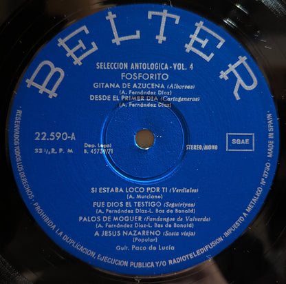 Fosforito - Seleccion Antologica / Vol. 4 *SPAIN* | Near Mint (NM) Excellent (EX)-