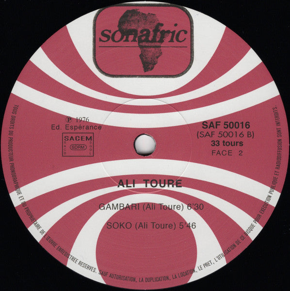 Ali Farka Touré - Ali Toure "Farka" (VINYL LP Sonafric SAF 50016 2018) | Mint (M) Mint (M)--