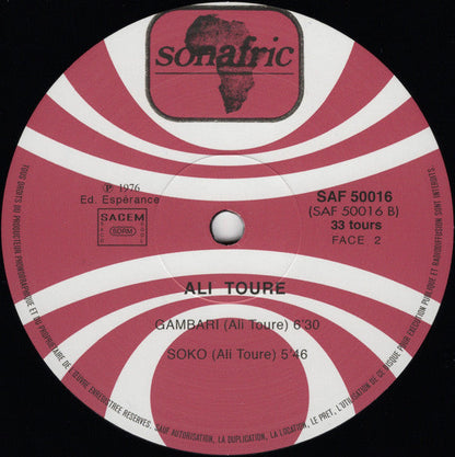 Ali Farka Touré - Ali Toure "Farka" (VINYL LP Sonafric SAF 50016 2018) | Mint (M) Mint (M)--