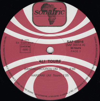 Ali Farka Touré - Ali Toure "Farka" (VINYL LP Sonafric SAF 50016 2018) | Mint (M) Mint (M)--