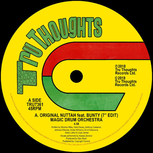 Magic Drum Orchestra - Original Nuttah feat. Bunty (7" Edit)/Dread Nourishment (Vinyl) |--