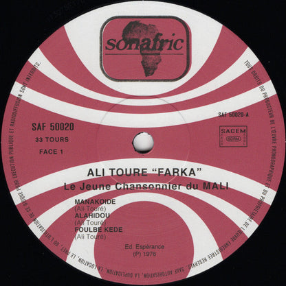 Ali Farka Touré - Special Biennale Du Mali: Le Jeune Chansonnier Du Mali (VINYL LP Sonafric SAF 50020) | Mint (M) Mint (M)--