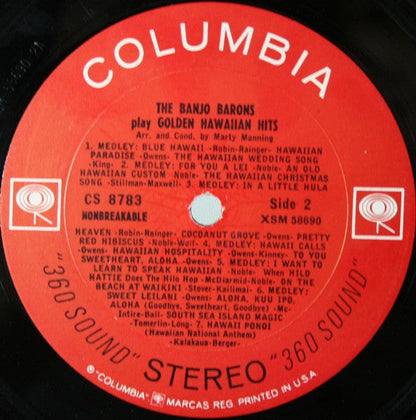 The Banjo Barons - Golden Hawaiian Hits | Near Mint (NM) Near Mint (NM)--