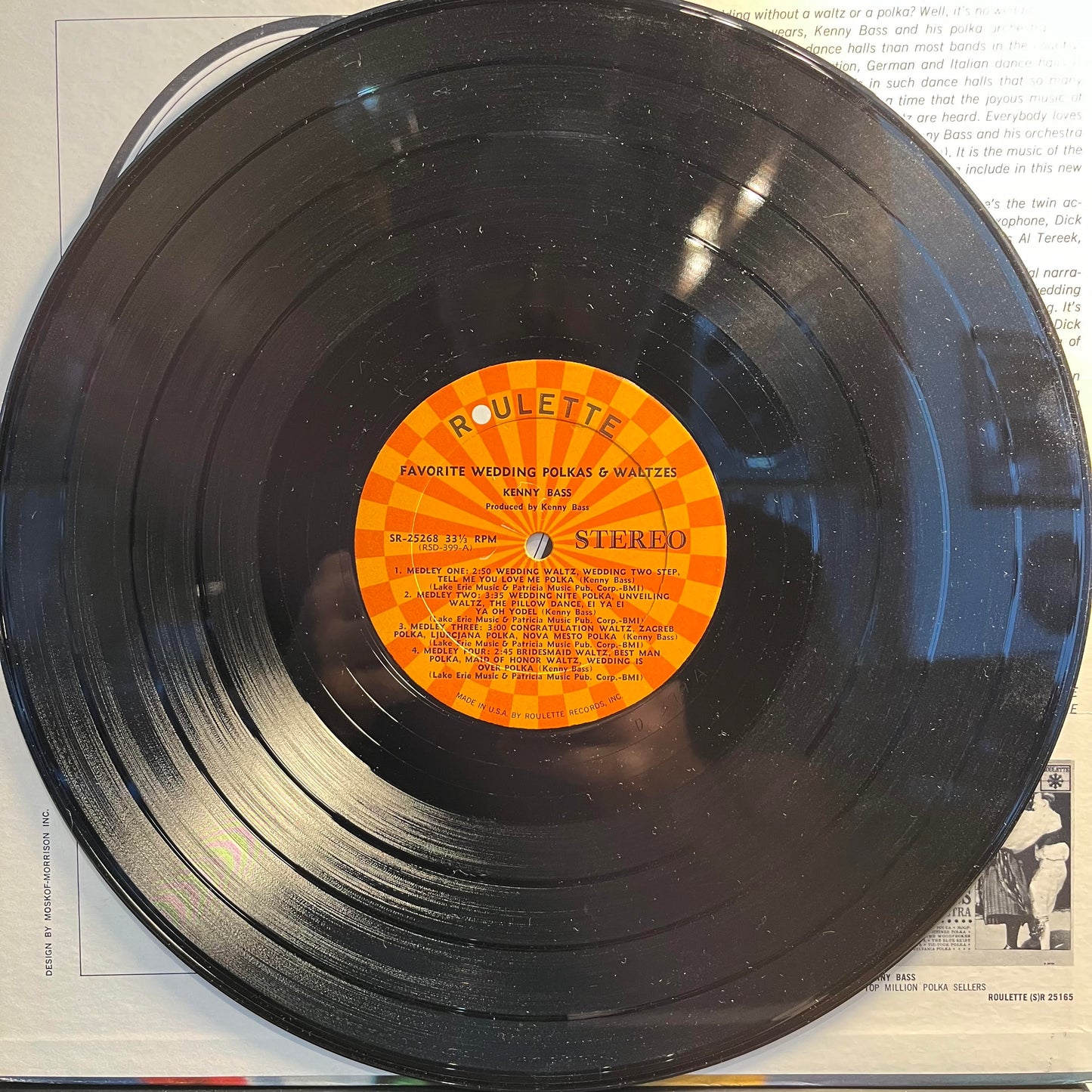 Kenny Bass And His Orchestra - Favorite Wedding Polkas & Waltzes | Excellent (EX) Near Mint (NM)--
