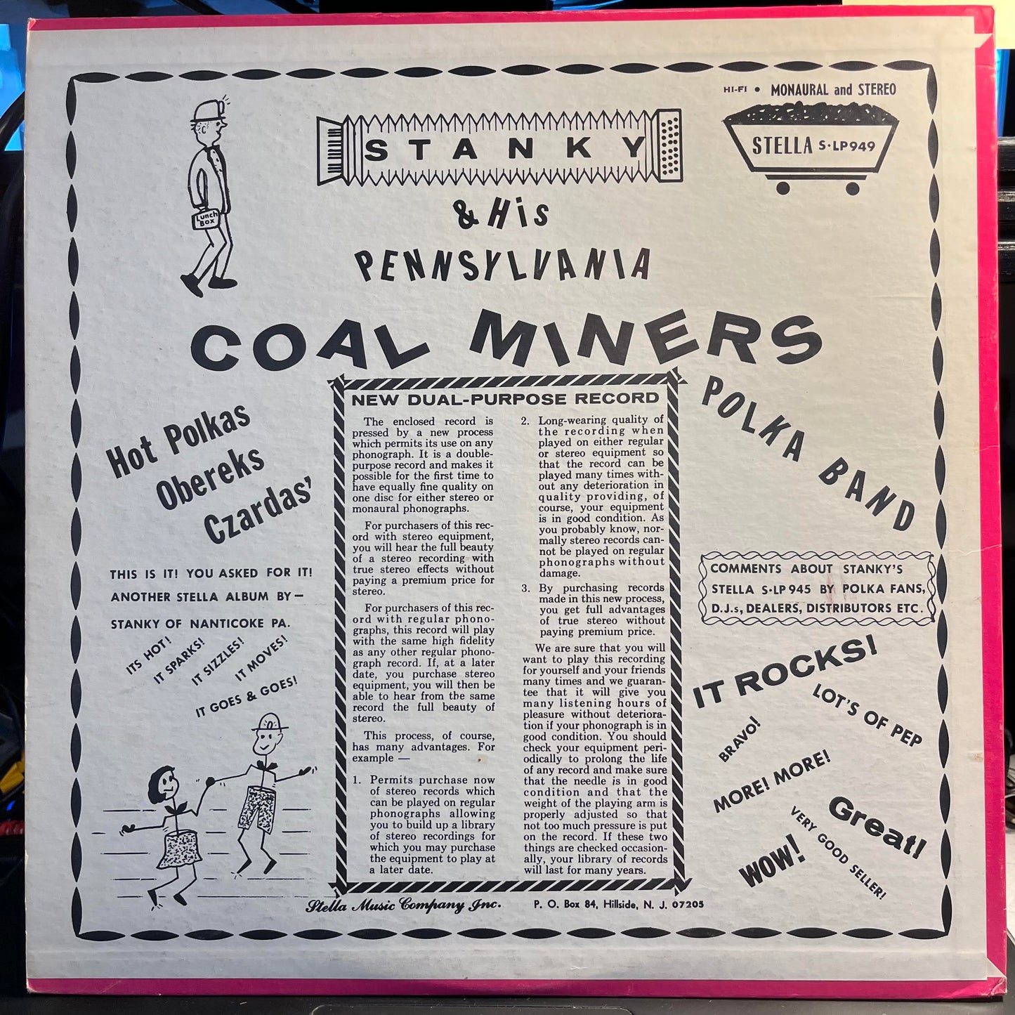 Stanky And The Coal Miners - Stanky And His Pennsylvania Coal Miners Polka Band | Excellent (EX) Excellent (EX)--
