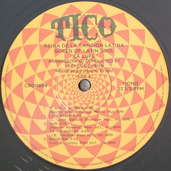 Queen Of Latin Soul / Reina De La Cancion Latina (COLOR VINYL) | Mint (M) Mint (M)--