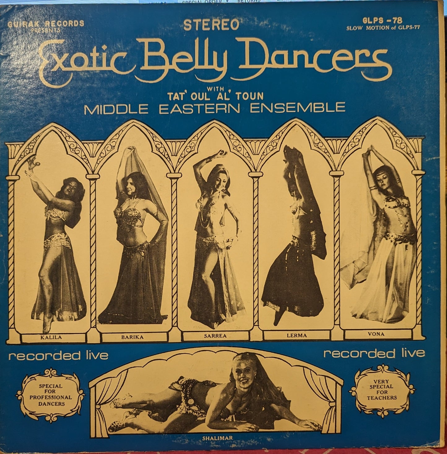 Tat' Oul Al' Toun Middle Eastern Ensemble - Exotic Belly Dancers *SIGNED* - Volume 2 | Excellent (EX) Very Good Plus (VG+)--