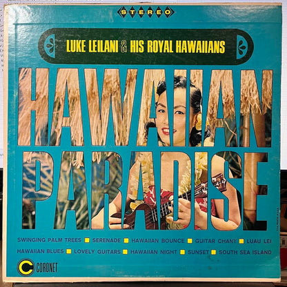 Luke Leilani & His Hawaiian Rhythm - Hawaiian Paradise (VINYL) | Excellent+ (EX+) Excellent (EX)--