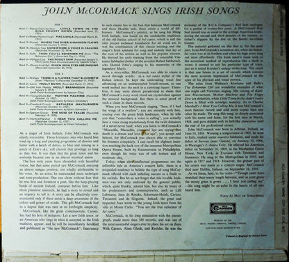 John McCormack (2) - John McCormack Sings Irish Songs | Excellent (EX) Very Good Plus (VG+)--