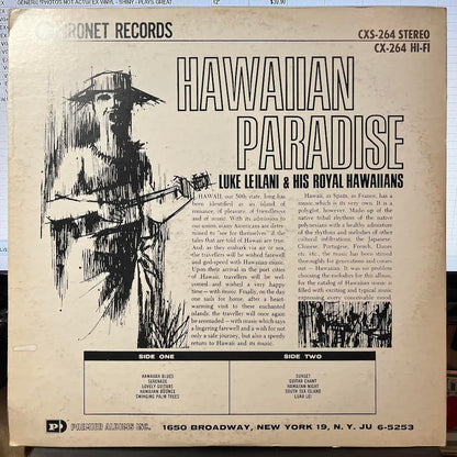 Luke Leilani & His Hawaiian Rhythm - Hawaiian Paradise (VINYL) | Excellent+ (EX+) Excellent (EX)--