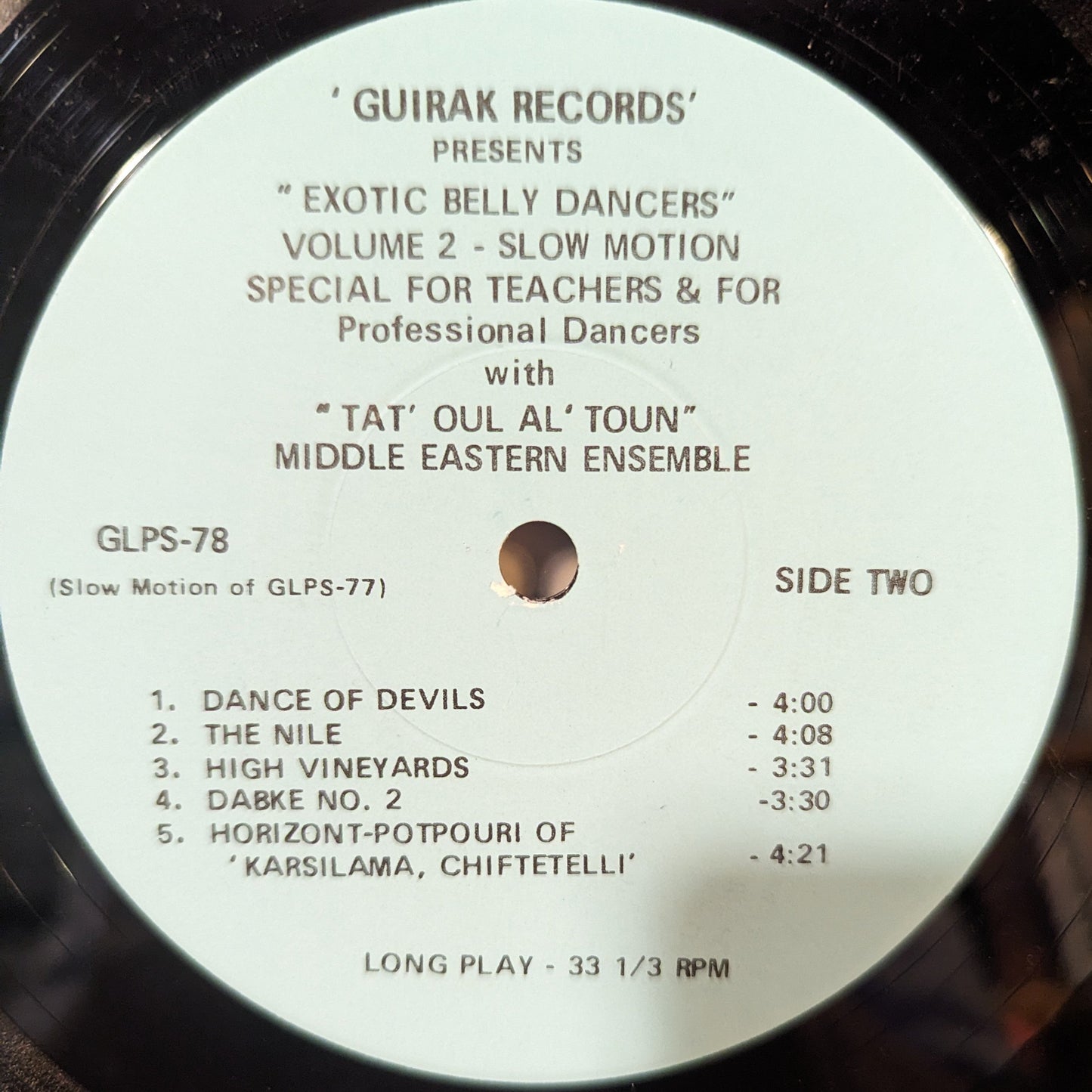 Tat' Oul Al' Toun Middle Eastern Ensemble - Exotic Belly Dancers *SIGNED* - Volume 2 | Excellent (EX) Very Good Plus (VG+)--