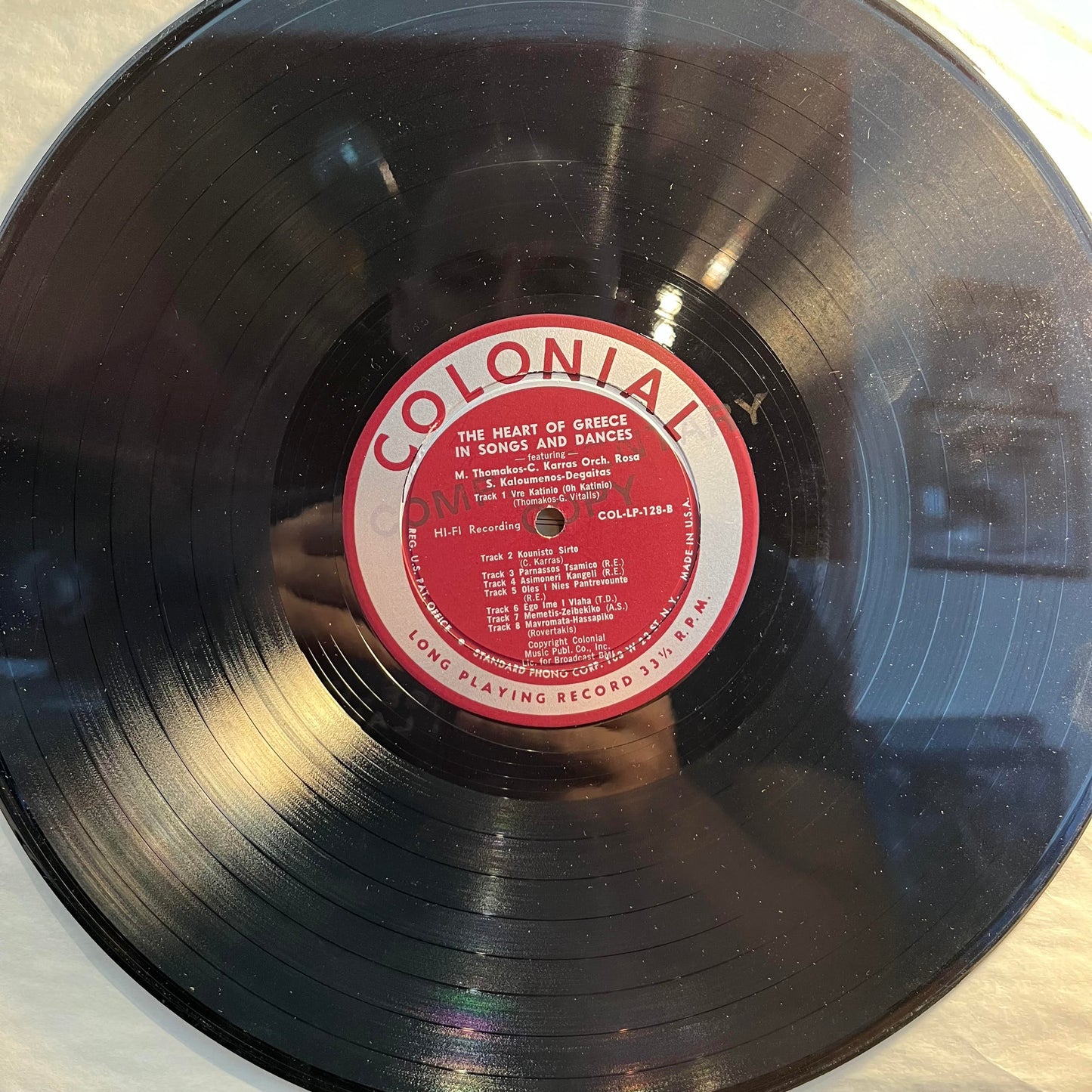 Various - The Heart Of Greece In Songs And Dances *PROMO* | Excellent (EX) Very Good (VG)--