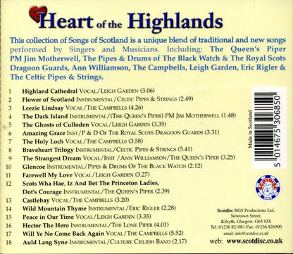 Various - Heart Of The Highlands (The Great Celtic Anthems Of Scotland) (CD) | Near Mint (NM) Excellent (EX)--