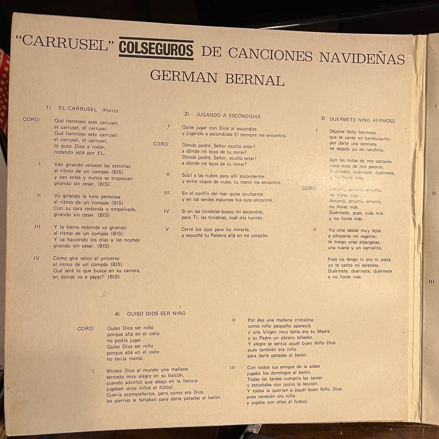 German Bernal - Carrusel / Colseguros De Canciones Navidenas | Near Mint (NM) Near Mint (NM)--