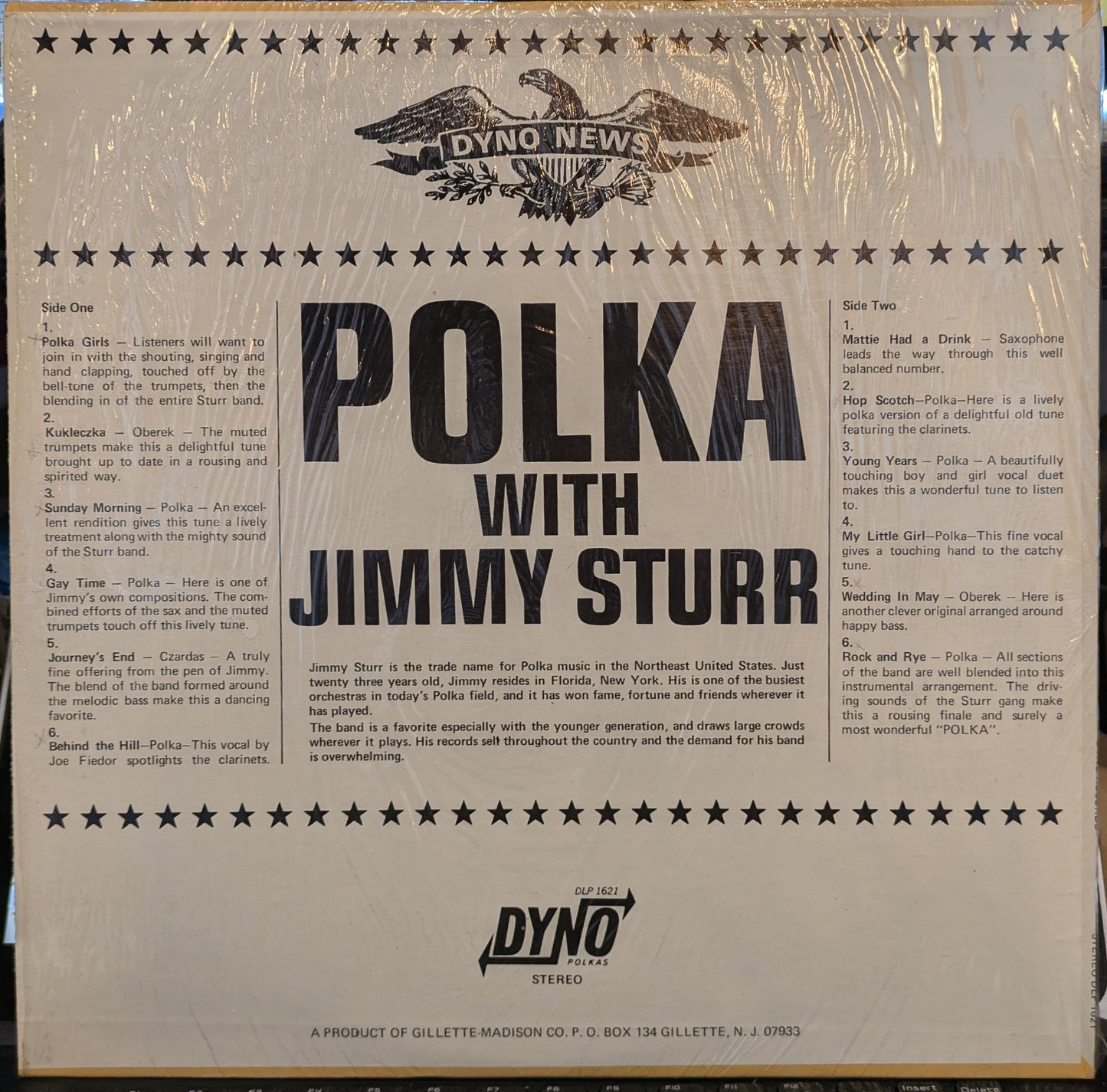Jimmy Sturr - Polka With Jimmy Sturr *SHRINK* | Very Good Plus (VG+) Near Mint (NM)--
