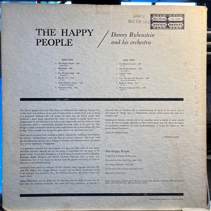 Danny Rubinstein And His Orchestra - The Happy People *PROMO* | Very Good (VG) Very Good (VG)--