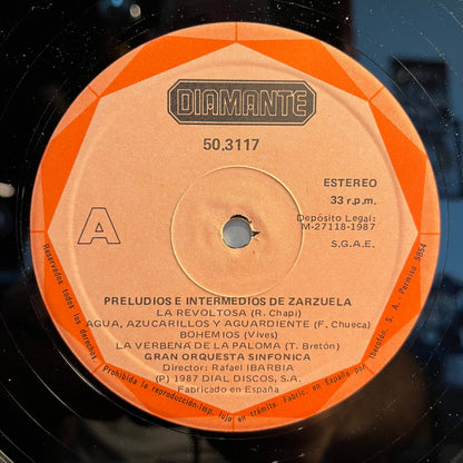 Rafael Ibarbia - Preludios E Intermedios De Zarzuela | Excellent (EX) Excellent (EX)--