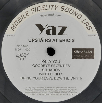 Yazoo - Upstairs At Eric's (MFSL VINYL) | Mint (M) Mint (M)-
