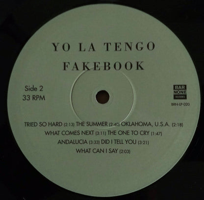Yo La Tengo - Fakebook | Mint (M) Mint (M)-