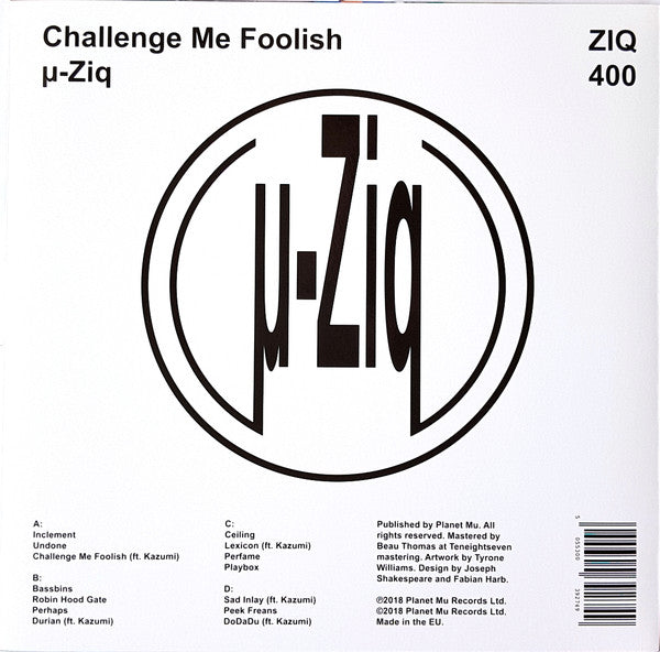 µ-Ziq - Challenge Me Foolish (2xVINYL) | Mint (M) Mint (M)-