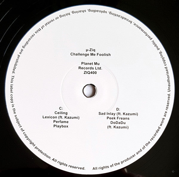 µ-Ziq - Challenge Me Foolish (2xVINYL) | Mint (M) Mint (M)-