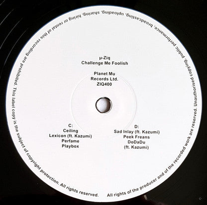 µ-Ziq - Challenge Me Foolish (2xVINYL) | Mint (M) Mint (M)-